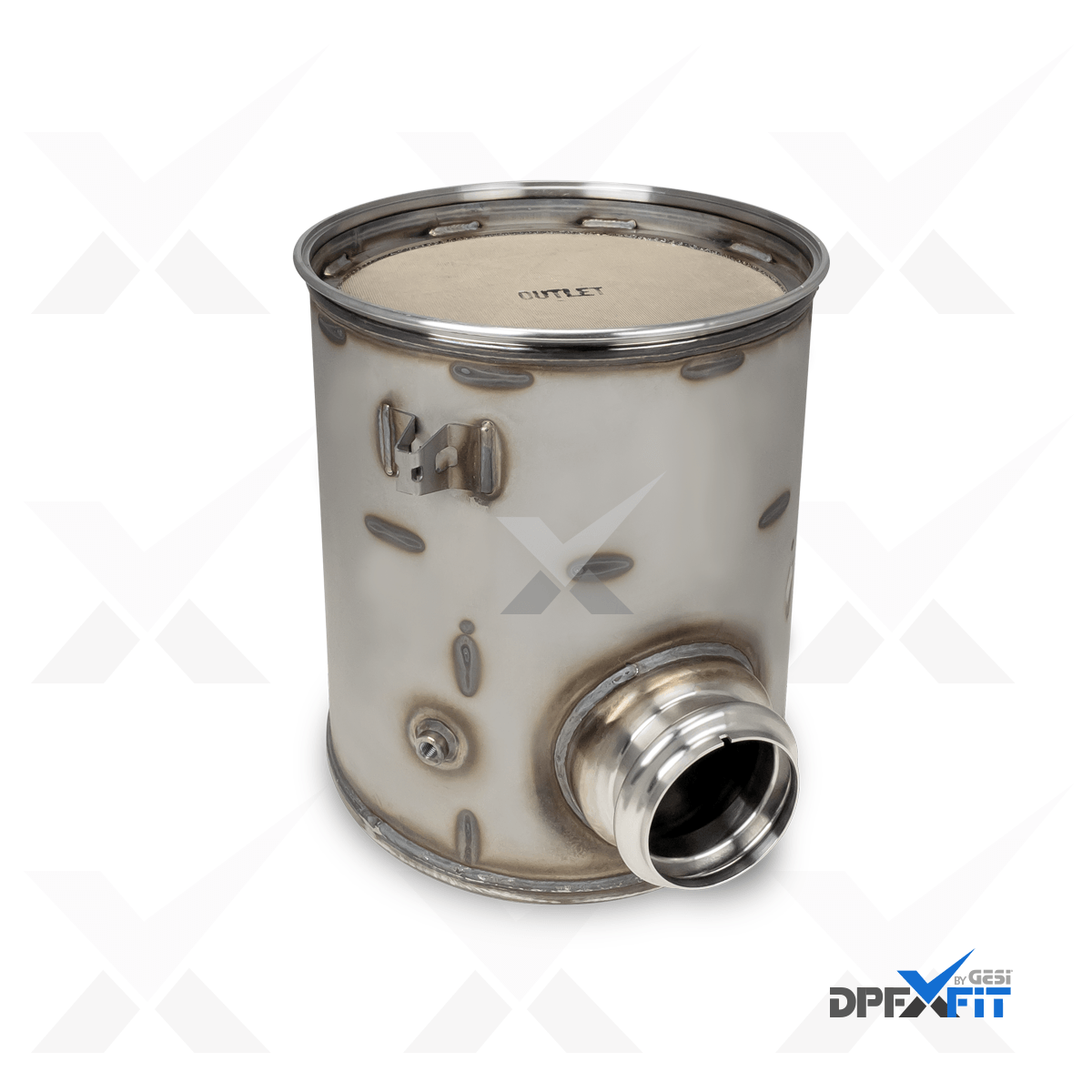 GESi-520 diesel oxidation catalyst with metal exhaust housing
