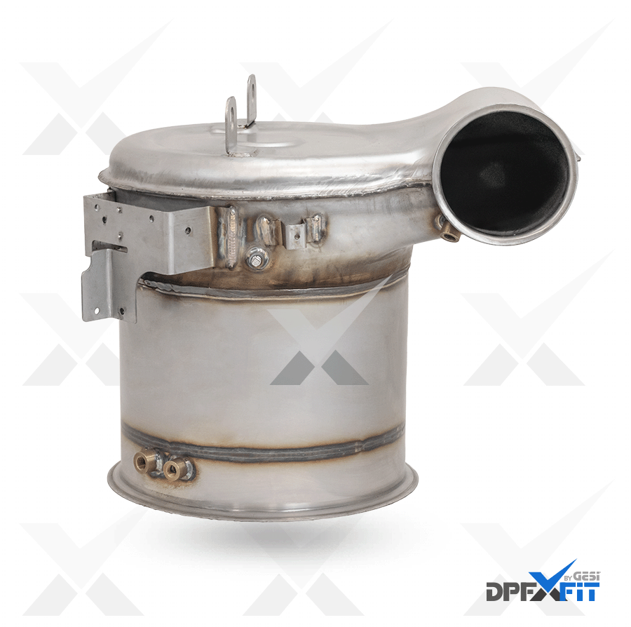 GESi-555 diesel oxidation catalyst with metal exhaust housing
