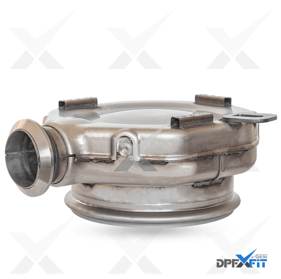 GESi-585 diesel oxidation catalyst with metal exhaust housing